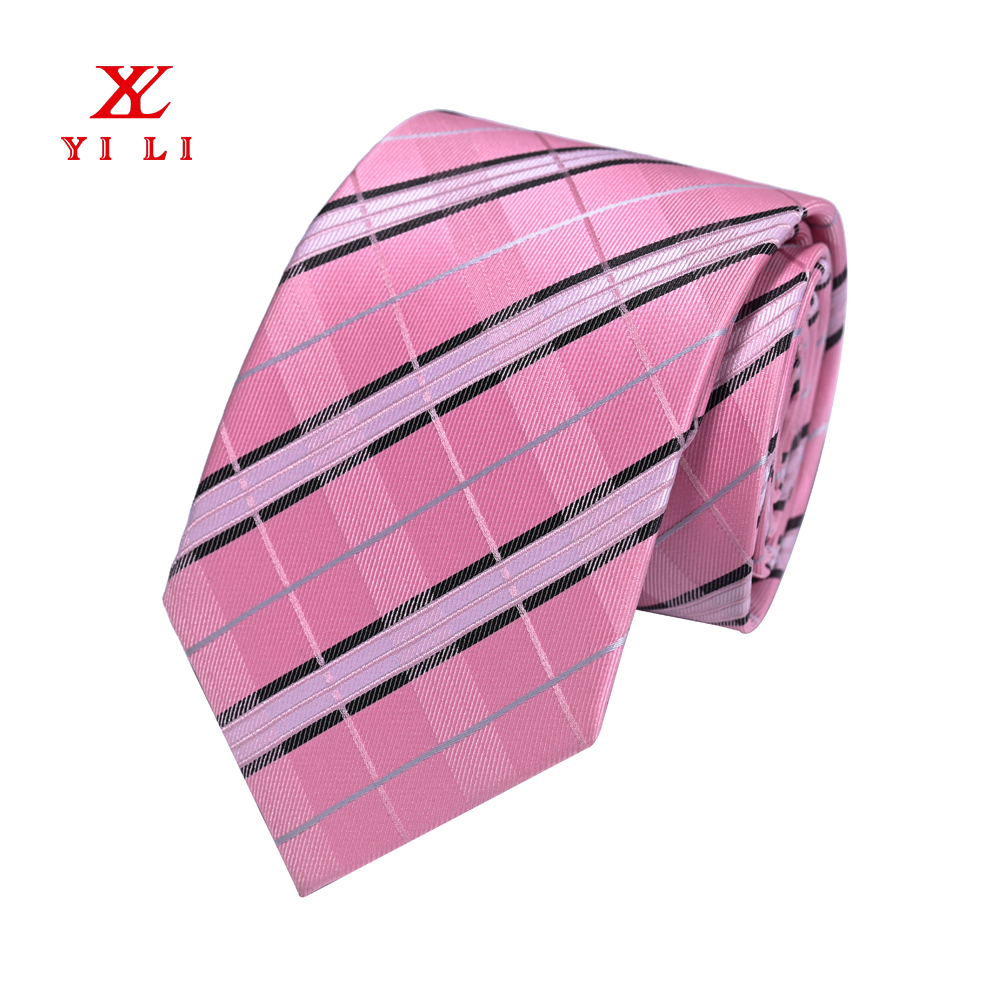 粉色格子少女學(xué)生滌絲領(lǐng)帶學(xué)院風(fēng)